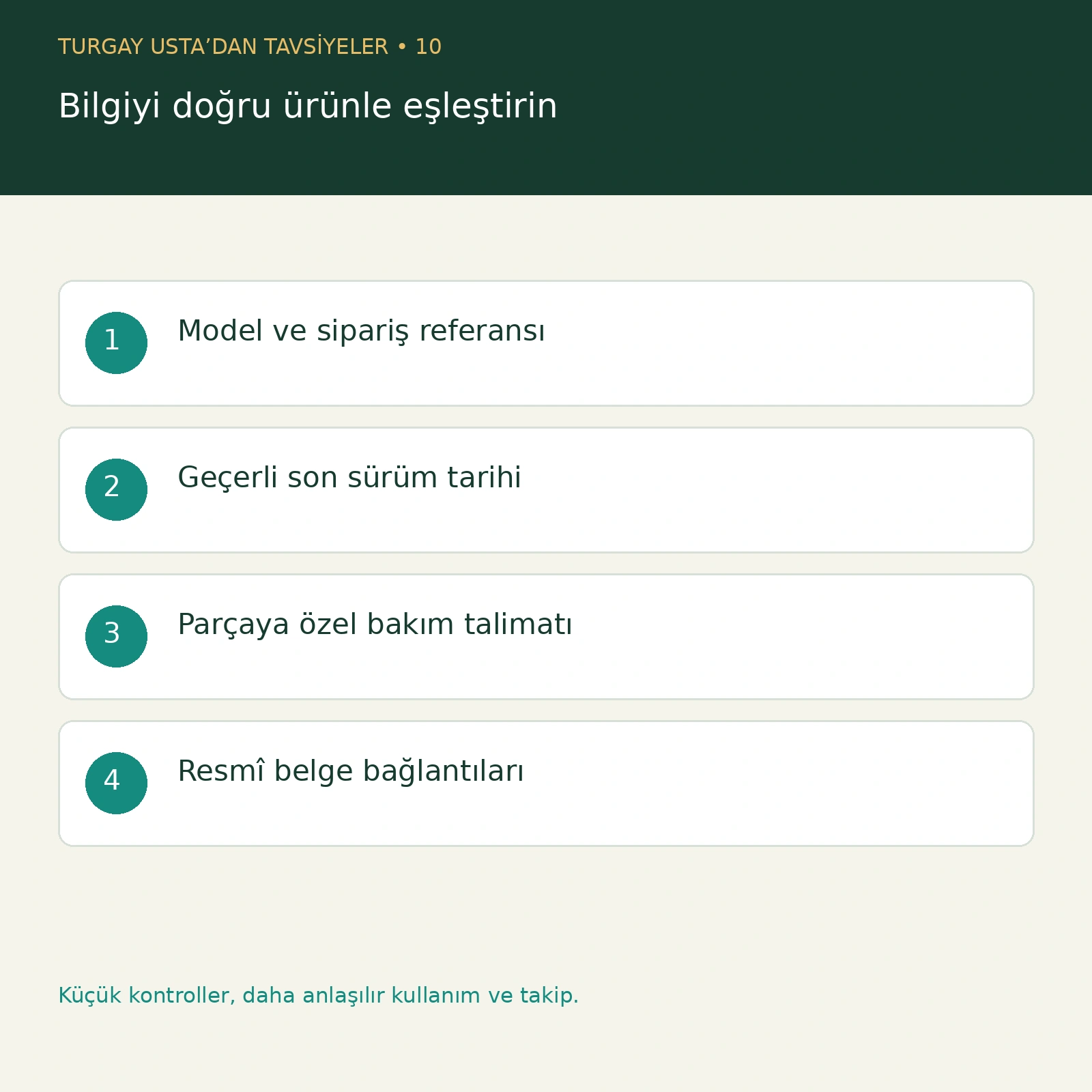 Bilgiyi doğru ürünle eşleştirin