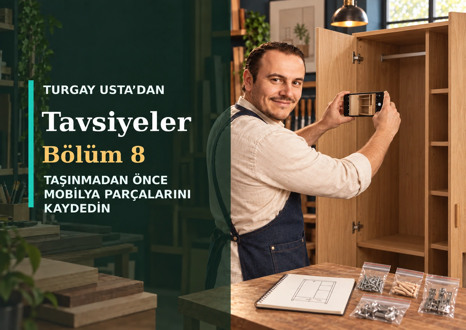 Turgay Usta’dan Tavsiyeler Bölüm 8: Mobilya Sökülmeden Önce Parça Kaydı Nasıl Tutulur?