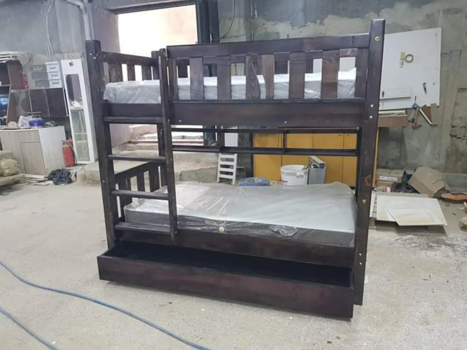 Çorlu Tekirdağ doğal ahşap ranza gerçek teslimat fotoğrafı