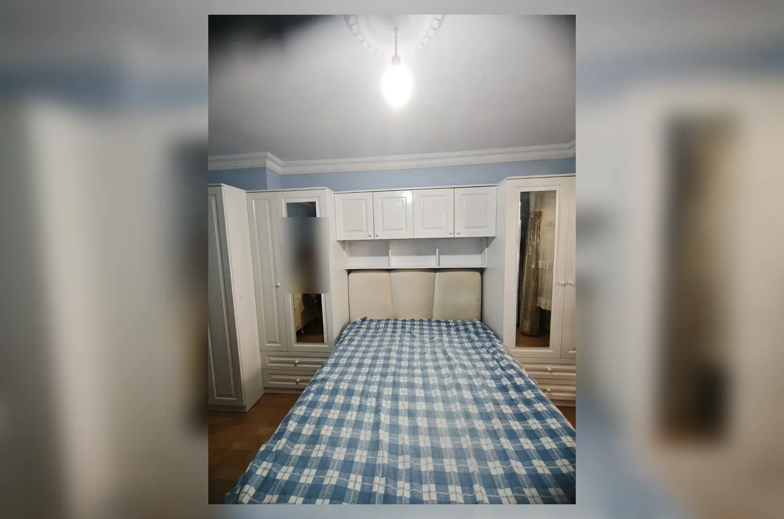 İstanbul Esenyurt beyaz MDF gövdeli aynalı ve yüklüklü yatak odası teslimatı