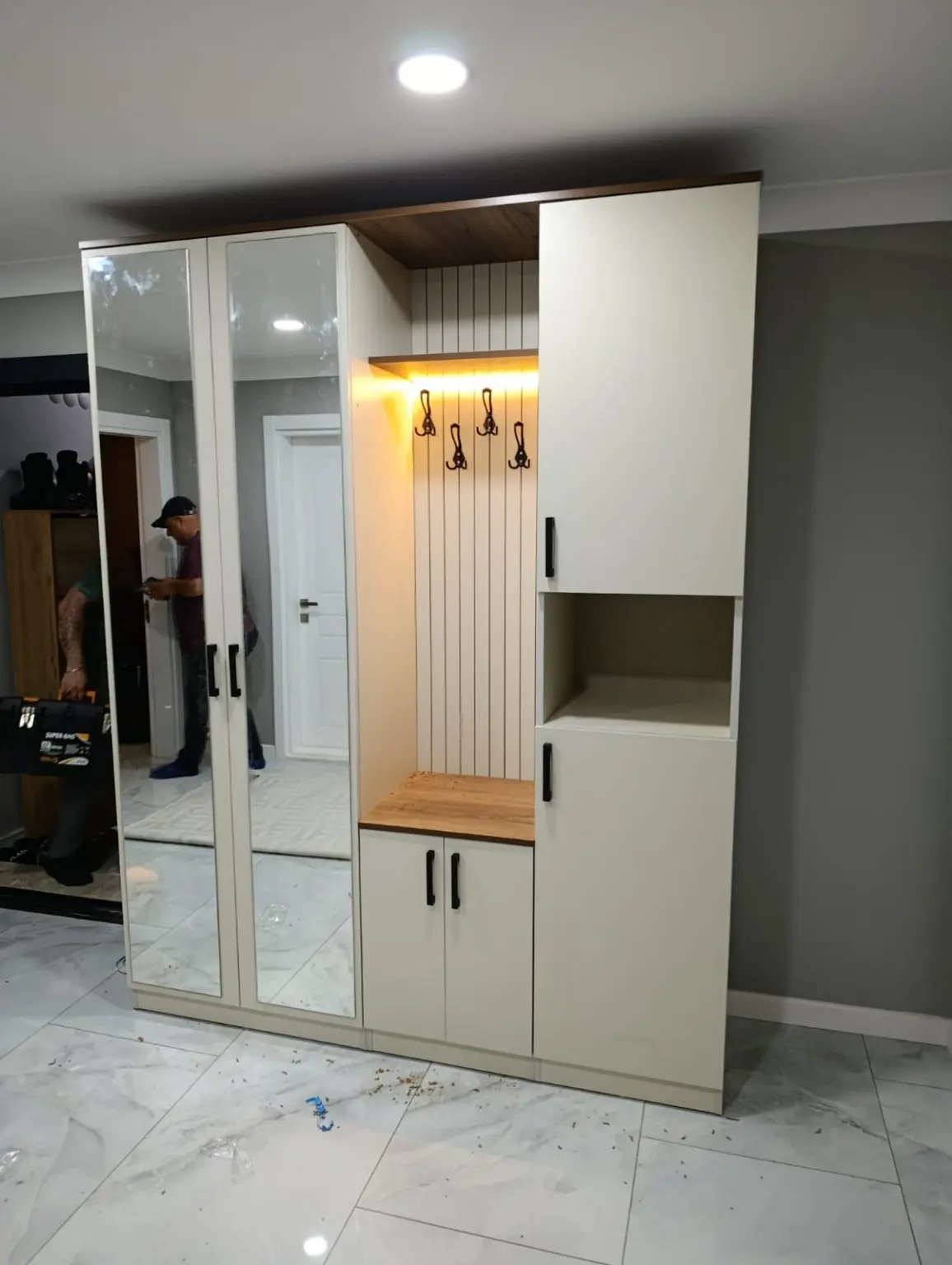 Gebze MDF portmanto gerçek montaj ve kurulum aşaması