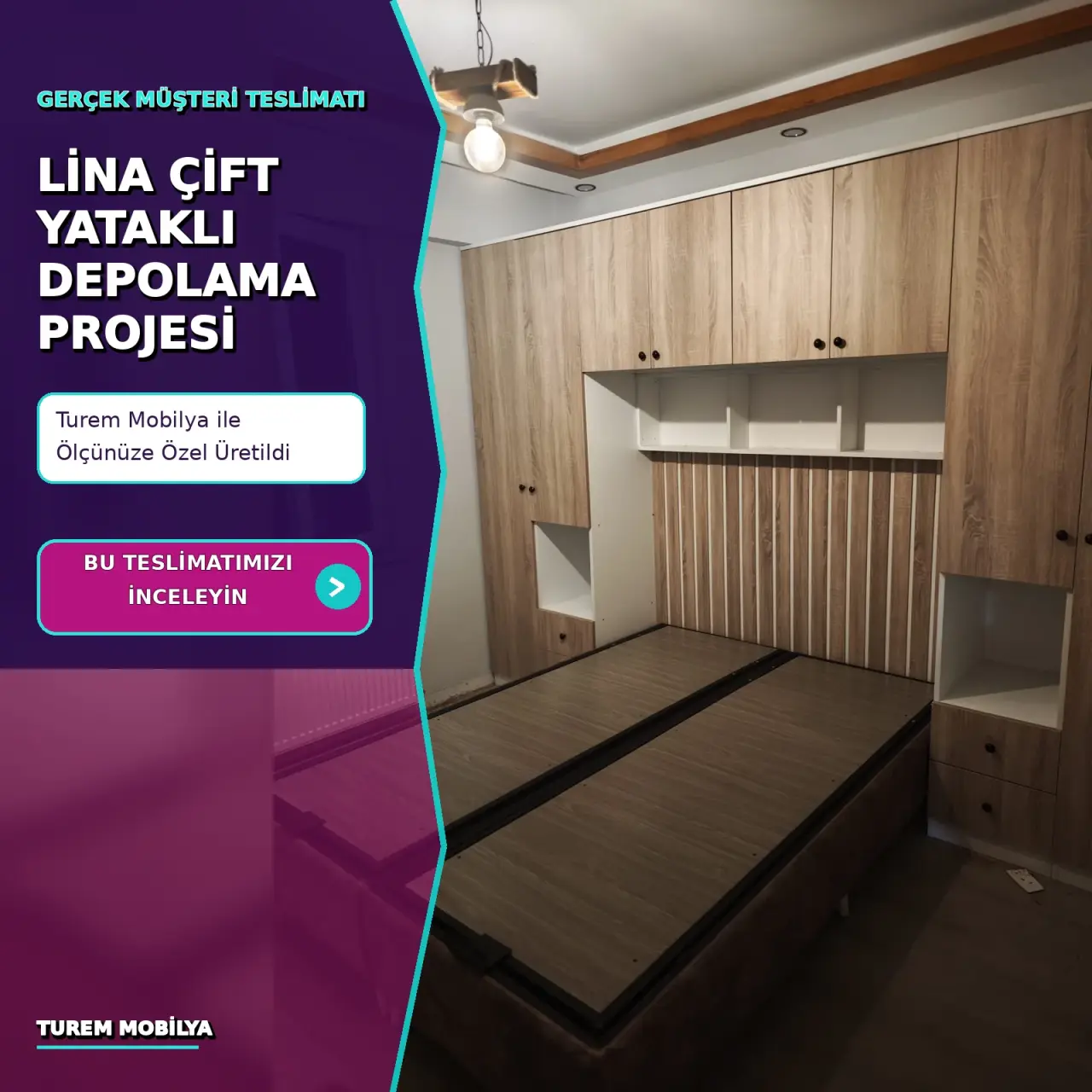 Lina Çift Yataklı Depolama Projesi – Gerçek Teslimat