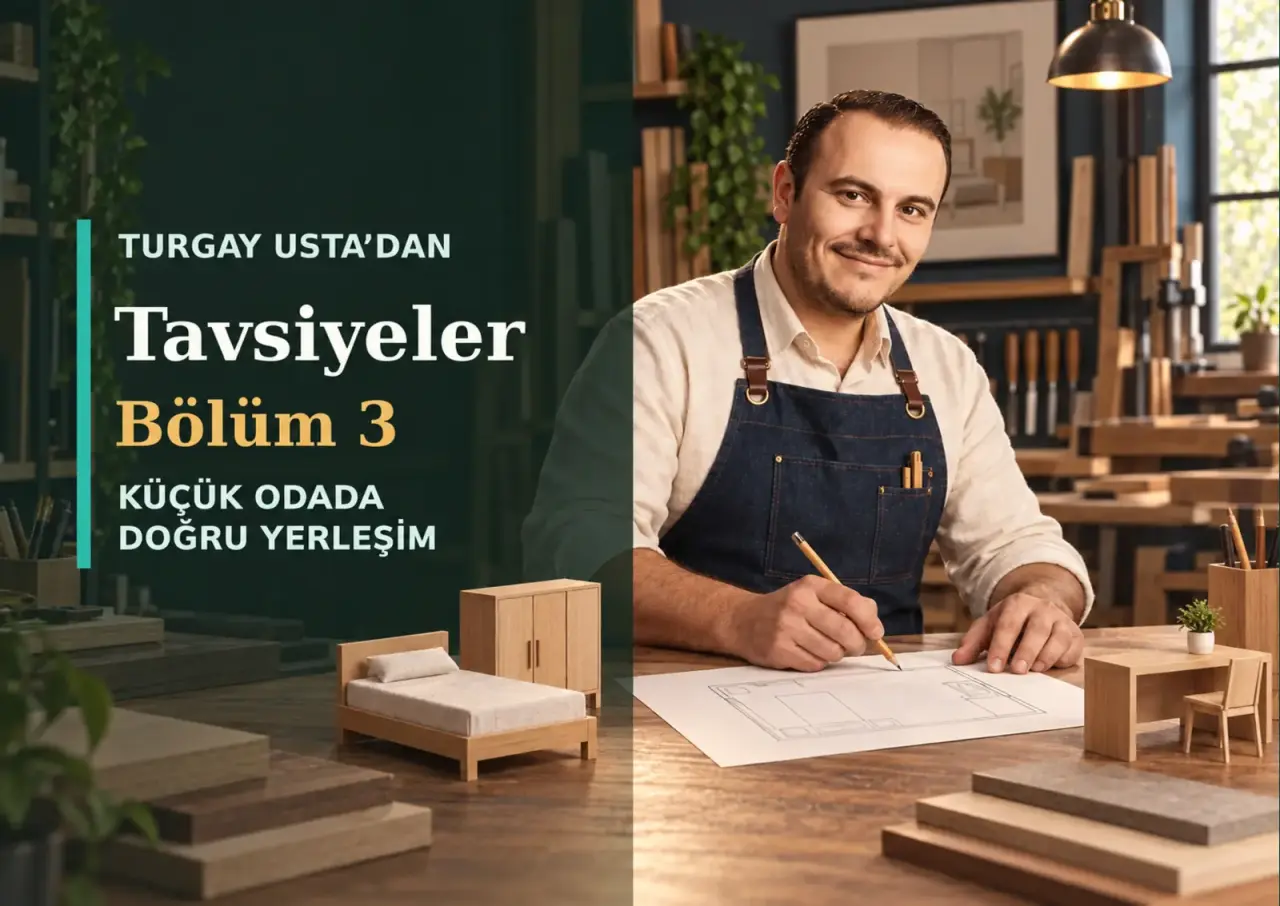 Küçük Odada Mobilya Yerleşim Provası | Turgay Usta’dan Tavsiyeler 3