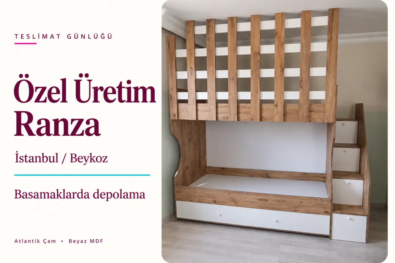 Beykoz Tavana Kadar Korkuluklu Ranza | Gerçek Teslimat