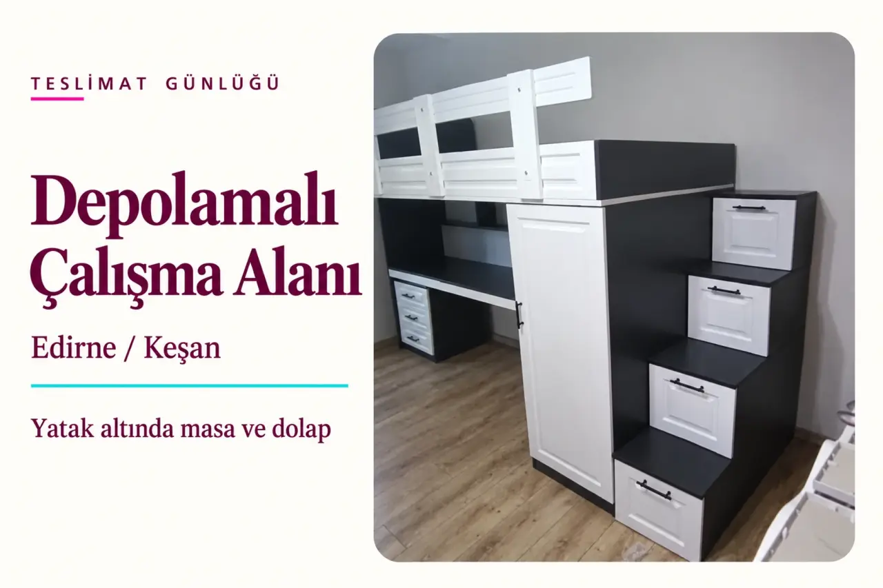 Keşan’da Depolamalı Çalışma Alanlı Ranza Teslimatı