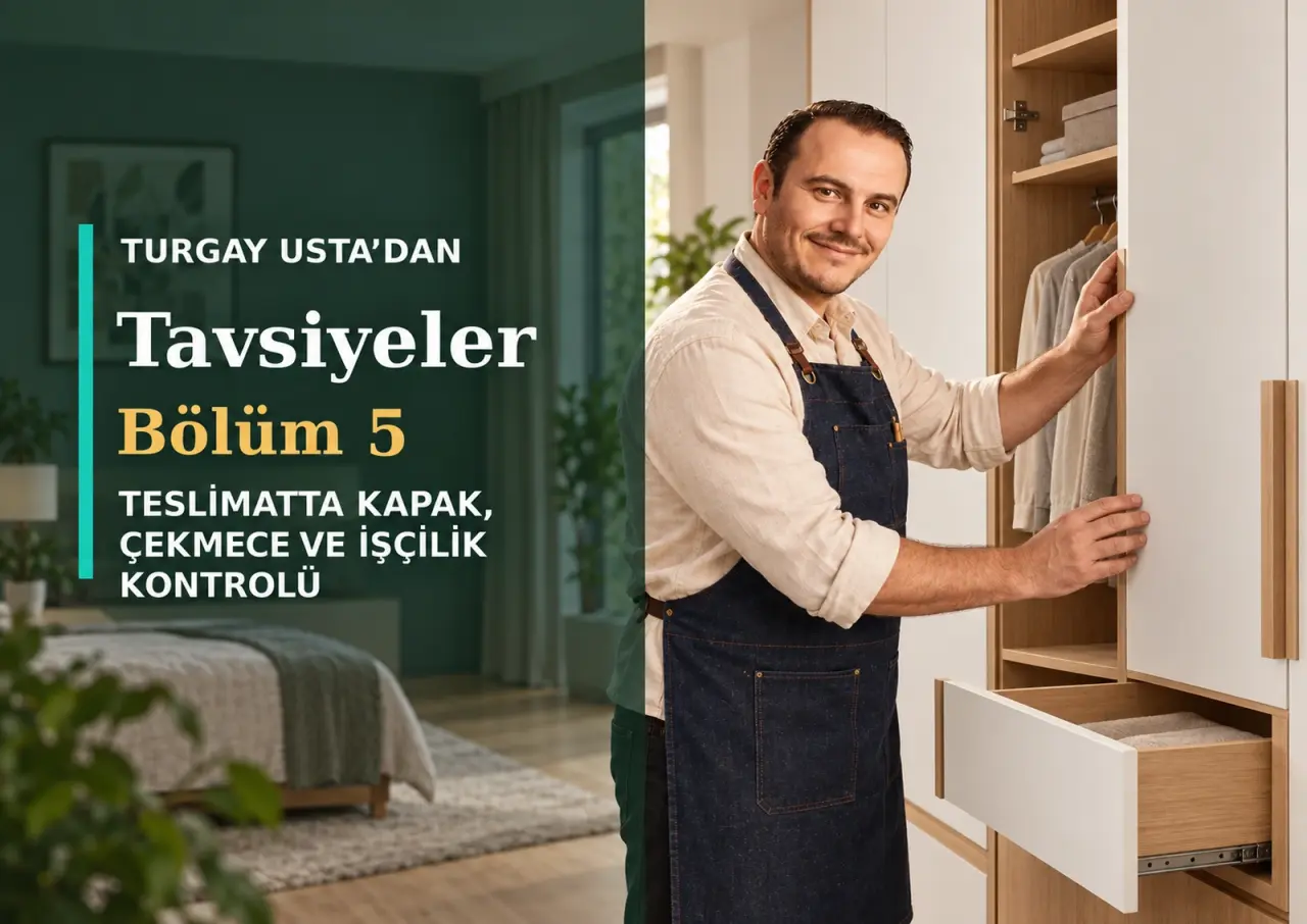 Mobilya Tesliminde Kapak, Çekmece ve İşçilik Kontrolü | Turgay Usta 5