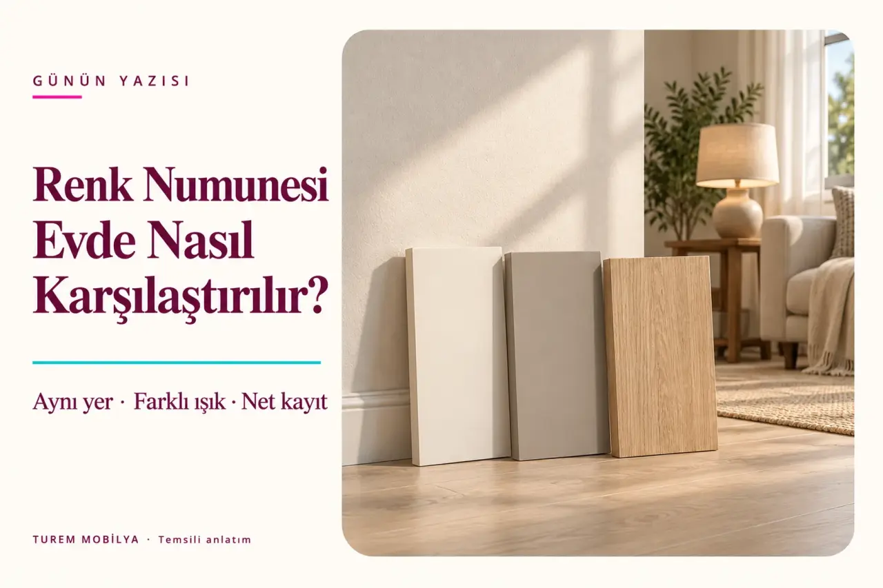 Mobilya Renk Numunesi Evde Nasıl Karşılaştırılır?