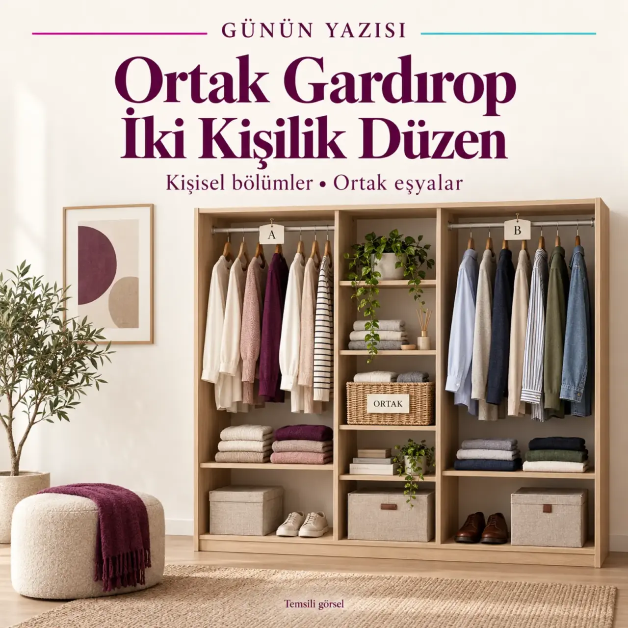 İki Kişi Aynı Gardırobu Nasıl Paylaşır?