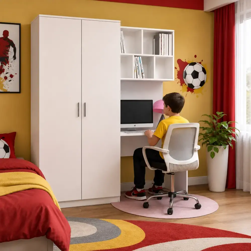 Navaro Özel Yapım Çalışma Masası Ve Gardırop