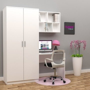 Navaro Özel Yapım Çalışma Masası Ve Gardırop