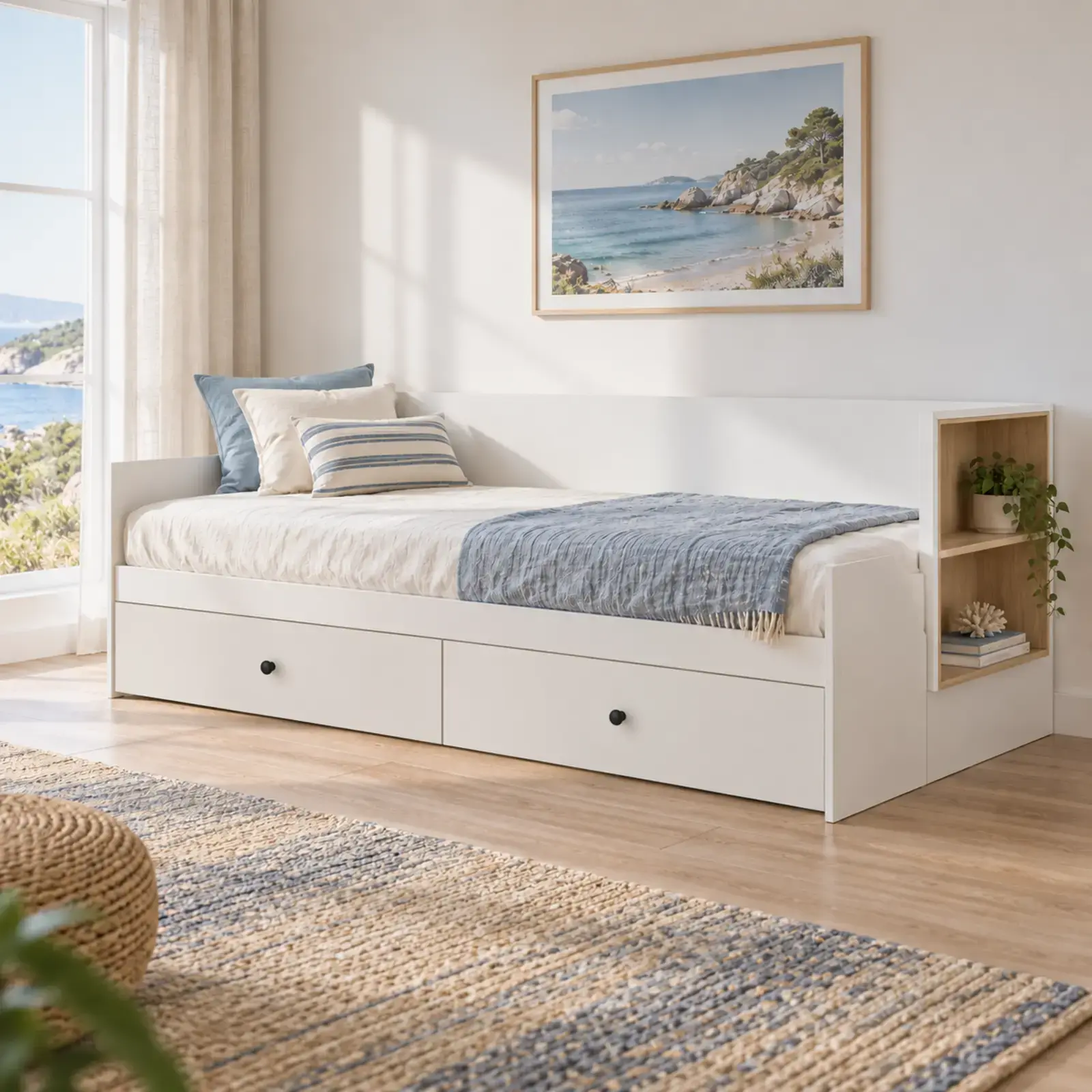 Kıyı 90x190 Çekmeceli Sedir