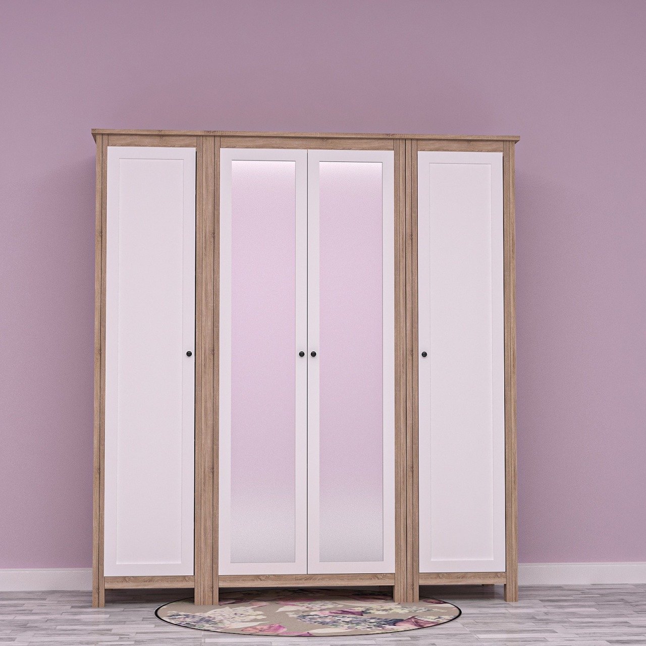 Milens 4 Kapılı Gardrop