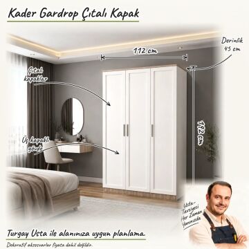 Kader Gardrop Çıtalı Kapak