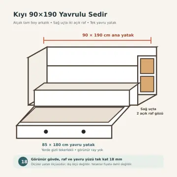 Kıyı 90x190 Yavrulu Sedir