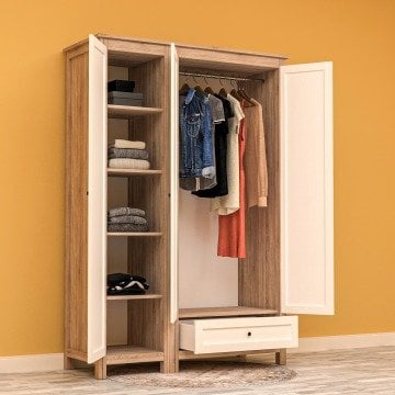 Alev 3 Kapılı Gardrop