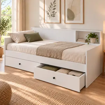Kılavuz 90x190 Çekmeceli Sedir
