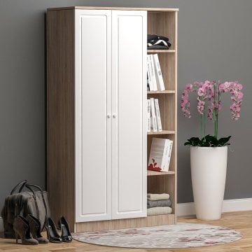 Nida 2 Kapılı 1 Raflı Gardırop Membran Kapak