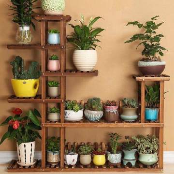 Doğal Ahşap Çiçeklik