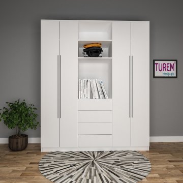Loft Style Gardırop Mebran Kapak