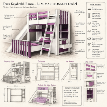 Terra Kaydıraklı Ranza