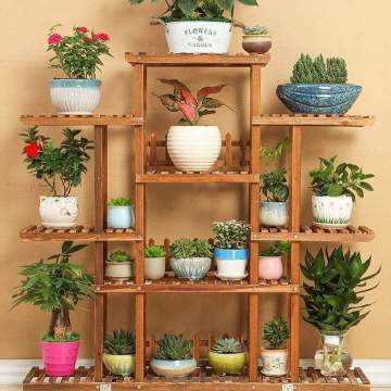 Doğal Ahşap Çiçeklik (Wood)