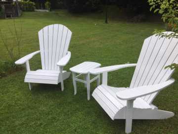 Doğal Ahşap Sandalye Ve Sehpa