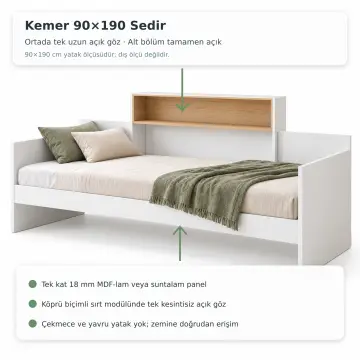 Kemer 90x190 Sedir