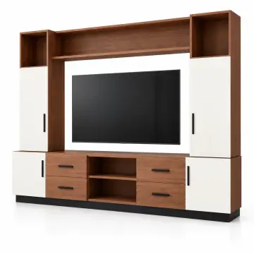 Sera 200 Hareli Ceviz Beyaz TV Ünitesi