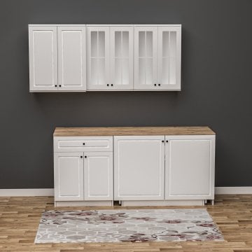 Deren Membran Kapaklı Mutfak Dolabı