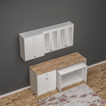 Deren Membran Kapaklı Mutfak Dolabı