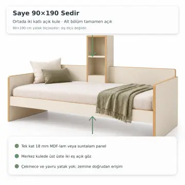 Saye 90x190 Sedir