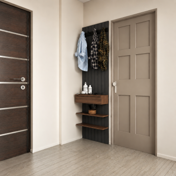 Cove Entry – Duvara Monte Raflı Kompakt Portmanto Tasarımı*