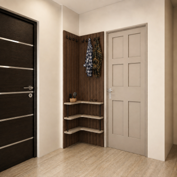 Cove Entry – Duvara Monte Raflı Kompakt Portmanto Tasarımı*