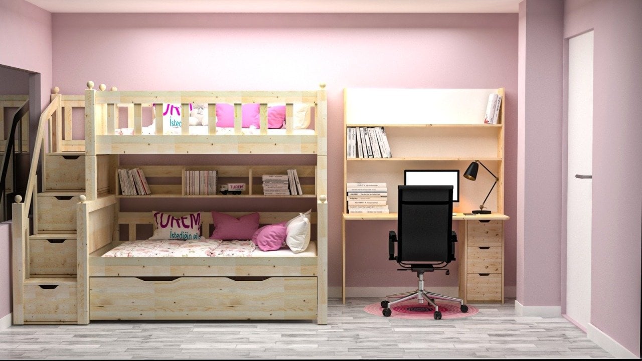 Luna Doğal Ahşap Takım