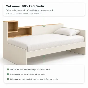 Yakamoz 90x190 Sedir