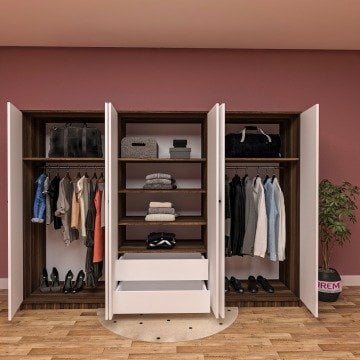 Troy 6 Kapılı Gardırop