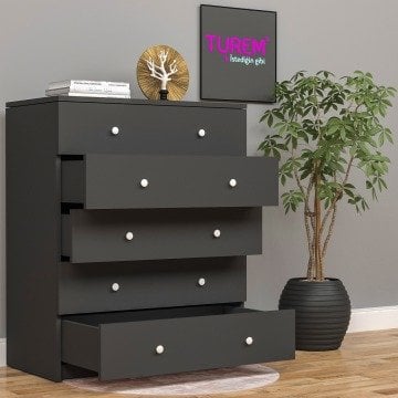 Trendy 5 Çekmeceli Şifonyer
