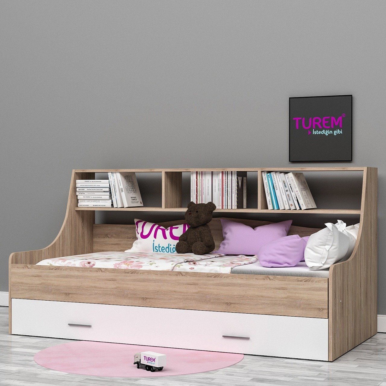 Derya Kitaplıklı Sedir