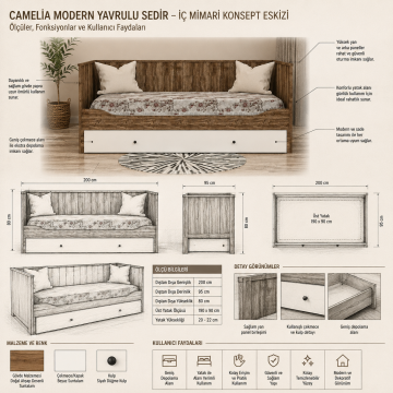 Camelia Modern Yavrulu  Sedir