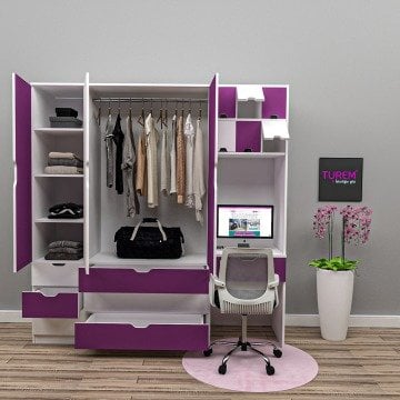 Milens Dolaplı Çalışma Masası