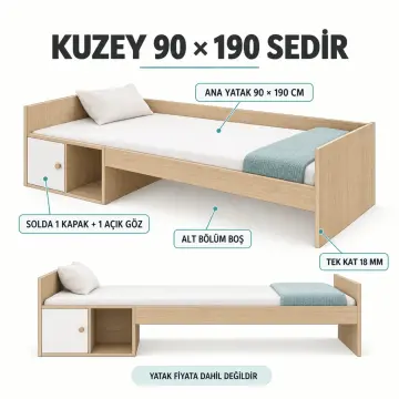 Kuzey 90x190 Sedir