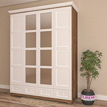 Otantik 4 Kapılı Gardırop