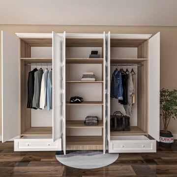 Winter 6 Kapılı Gardırop