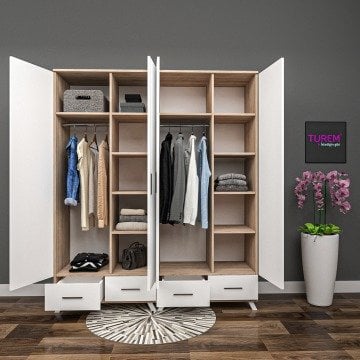 Troy 4 Kapılı Gardırop