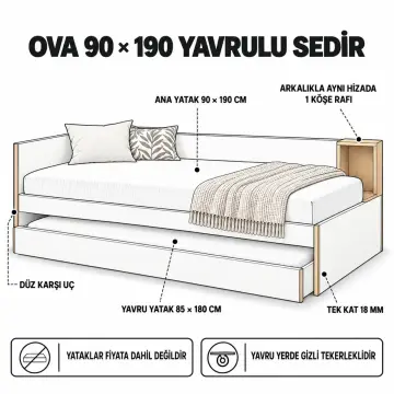 Ova 90x190 Yavrulu Sedir