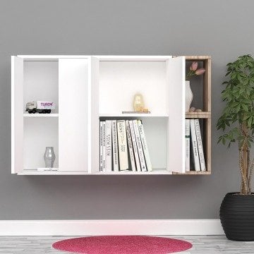 Boncuk Duvar Asma Kitaplık