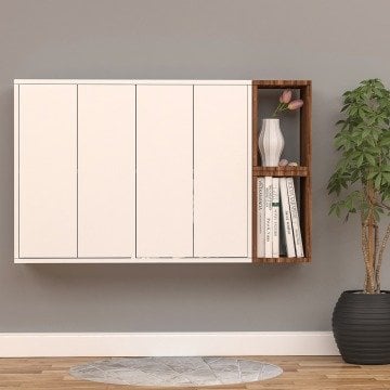 Boncuk Duvar Asma Kitaplık