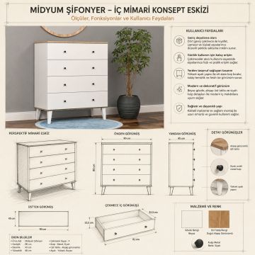 Midyum Şifonyer
