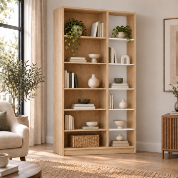 Prizma 100 Sonomo Asimetrik Açık Raflı Kitaplık