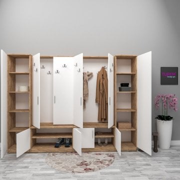 Özel Ölçü Çift Bloklu Portmanto